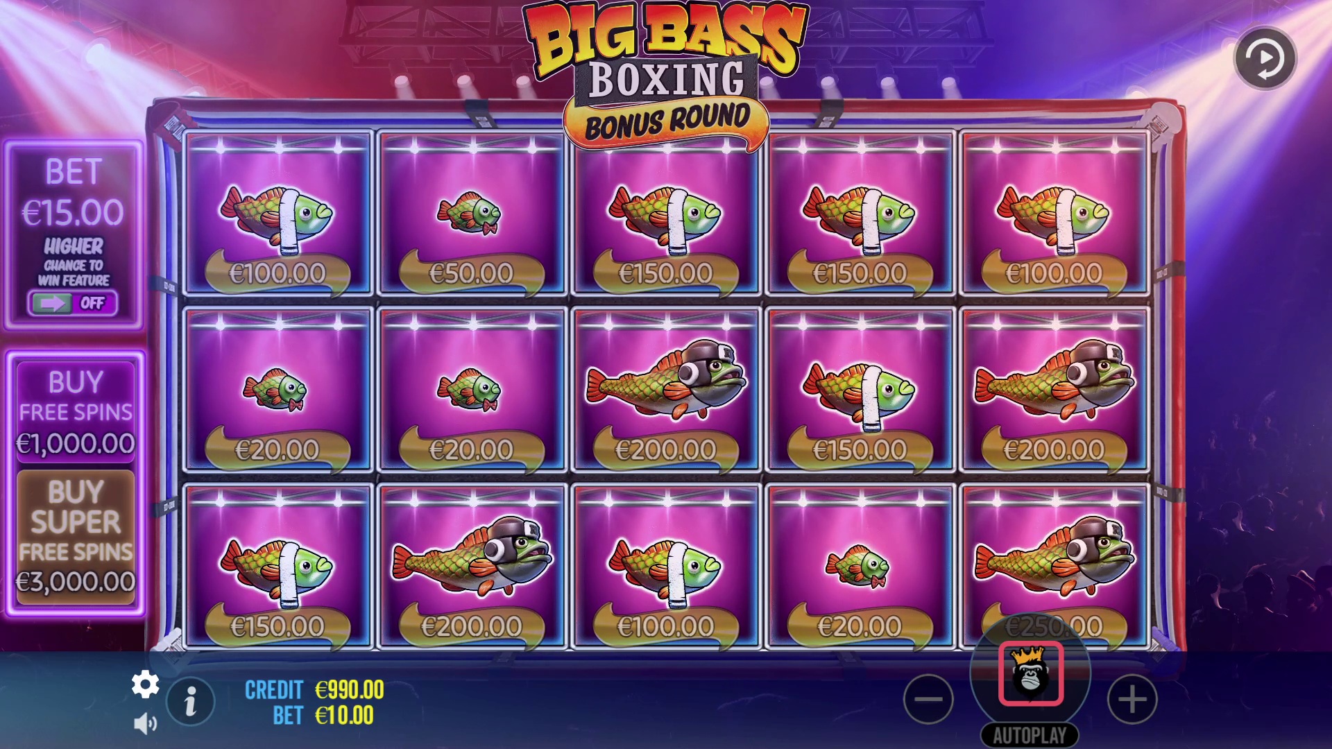 Big Bass Boxing Bonus Round - screenshot with slot description 6